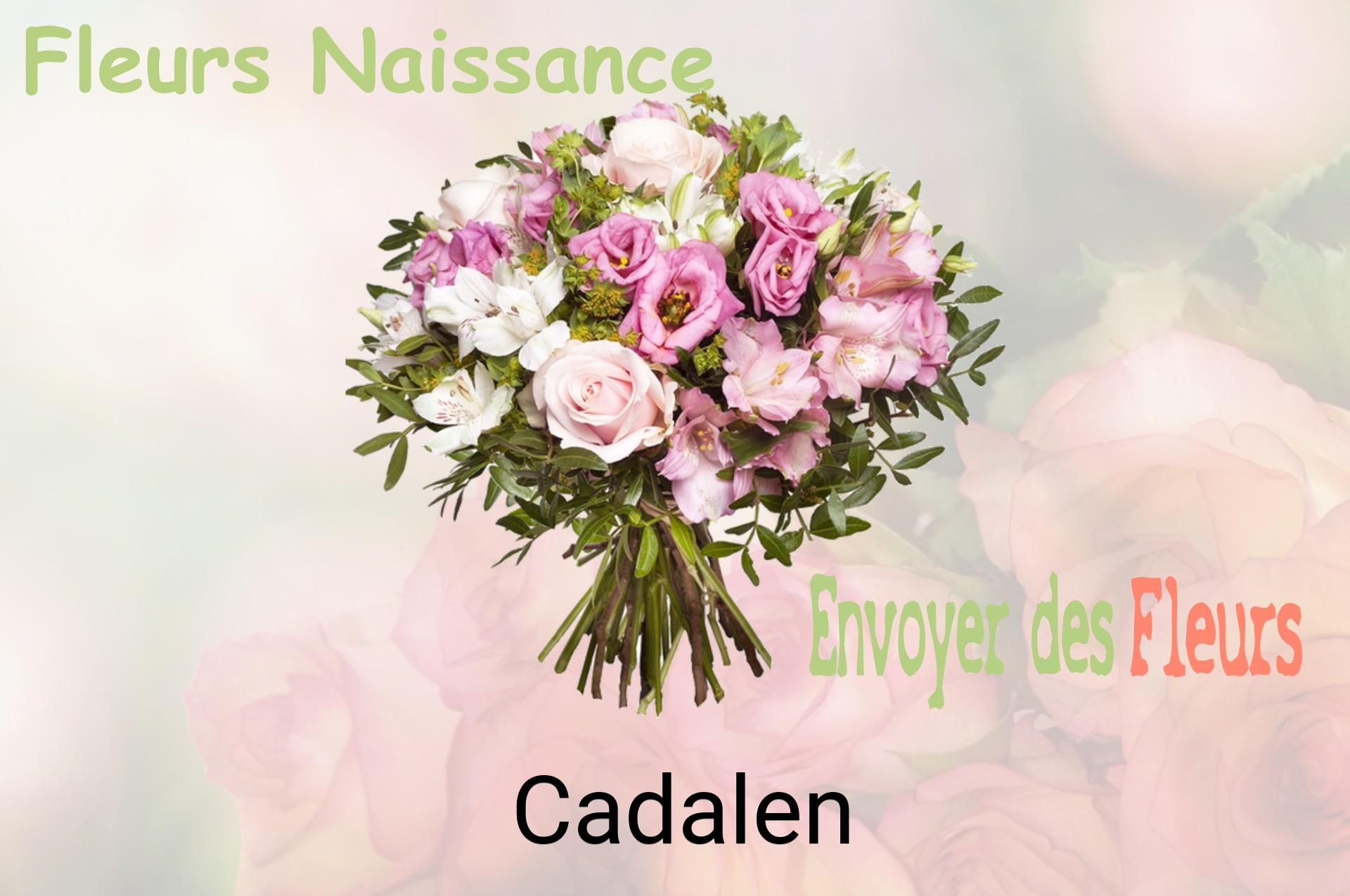 Bouquet de fleurs de naissance livré à Cadalen